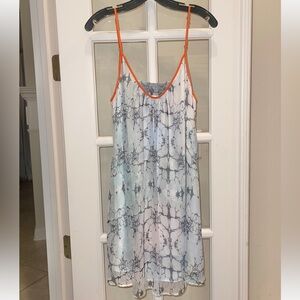 Lavender Brown silk slip dress